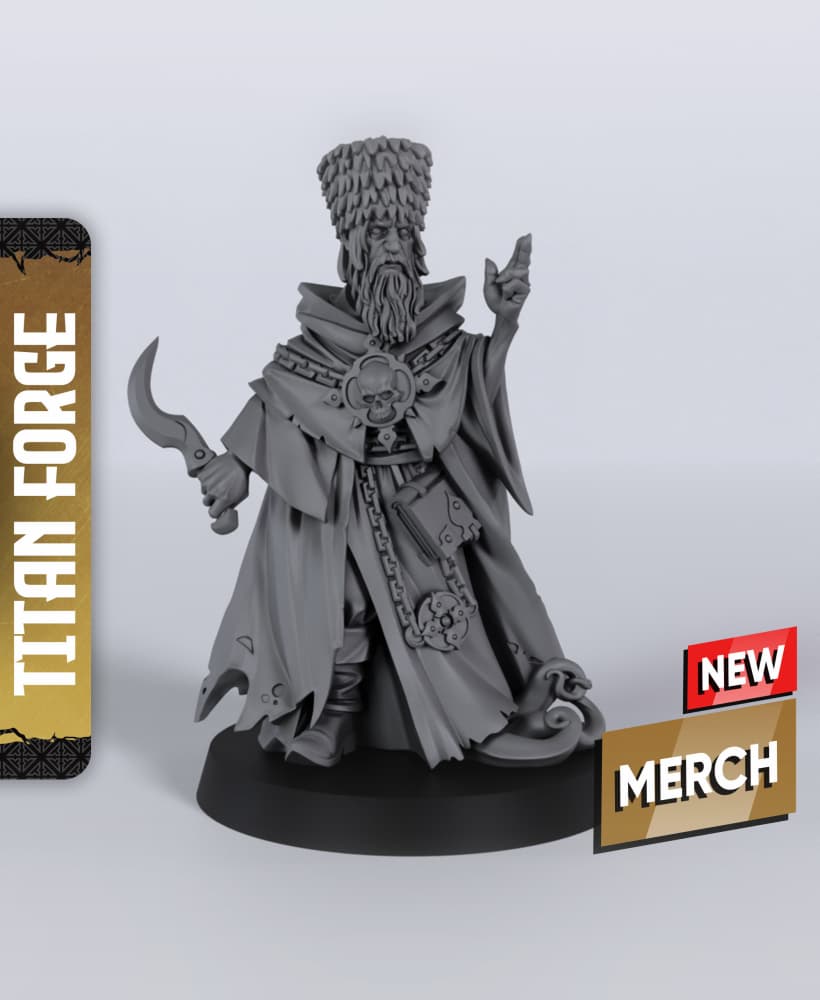 Rasputin - With Free Dragon Warhammer - 5e DnD Inspired for RPG and Wargamers 3d model