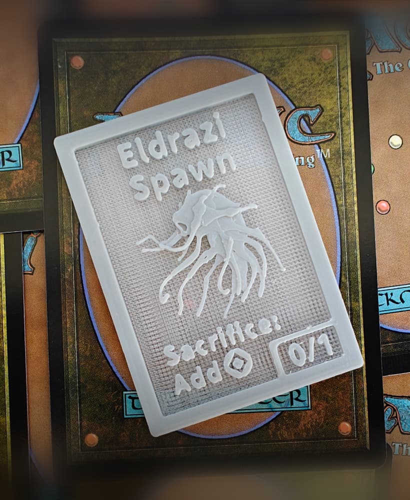 MTG Eldrazi Spawn Token 3d model