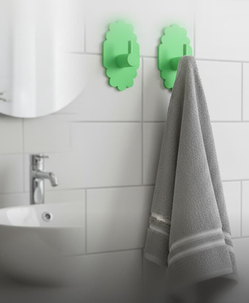 Multi-Purpose Wall Hook – Bathroom, Kitchen & Door Back Hangers – 3D Printable STL Files 3d model