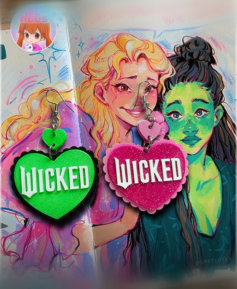 Wicked Earrings 3d model