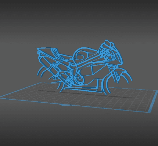 Honda - RC51 2000 Wall Art 3d model