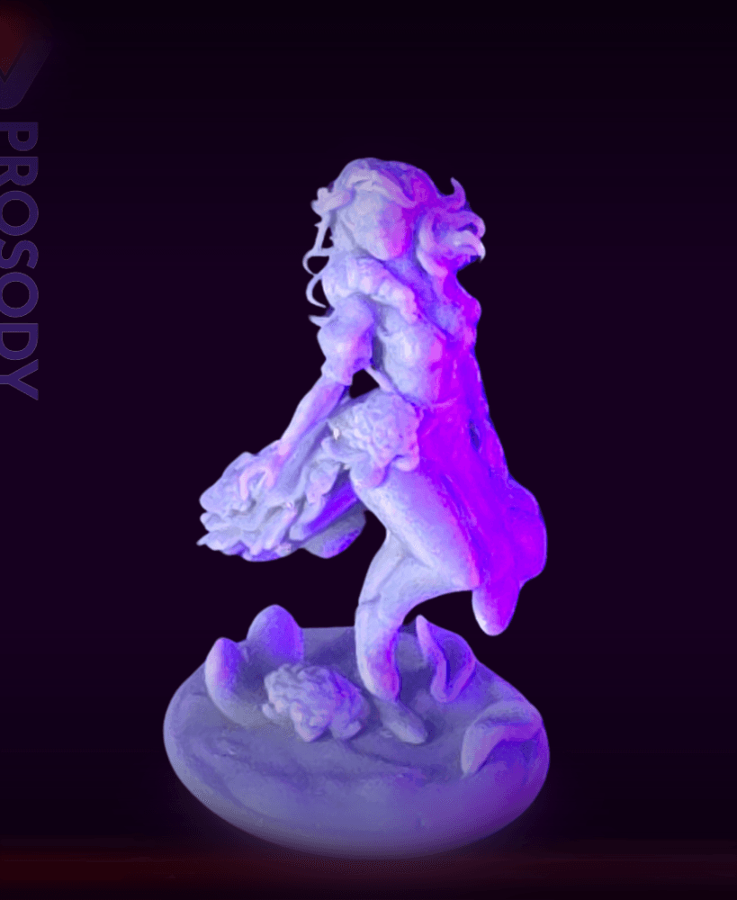 The Flower Girl - 32mm 3d model