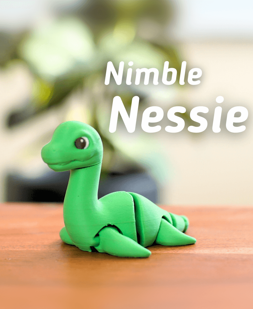 Nimble Nessie - Articulated Loch Ness Monster 3d model
