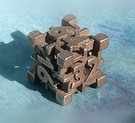 Intangle d6 Backgammon Doubling Cube 3d model