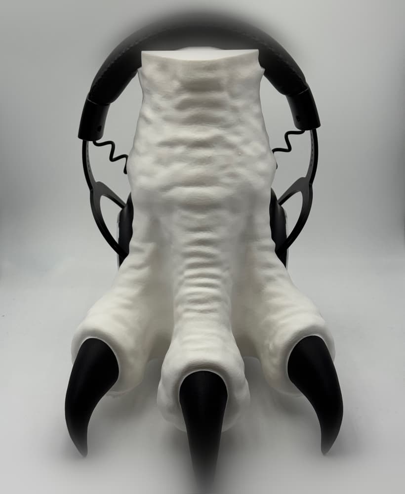 Raptor Claw Headset Stand 3d model