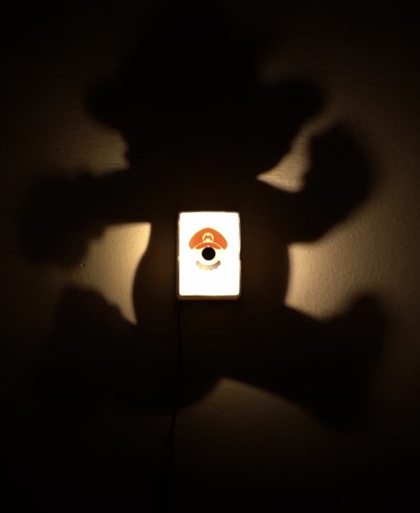 Super Mario Shadow Box Lamp 3d model