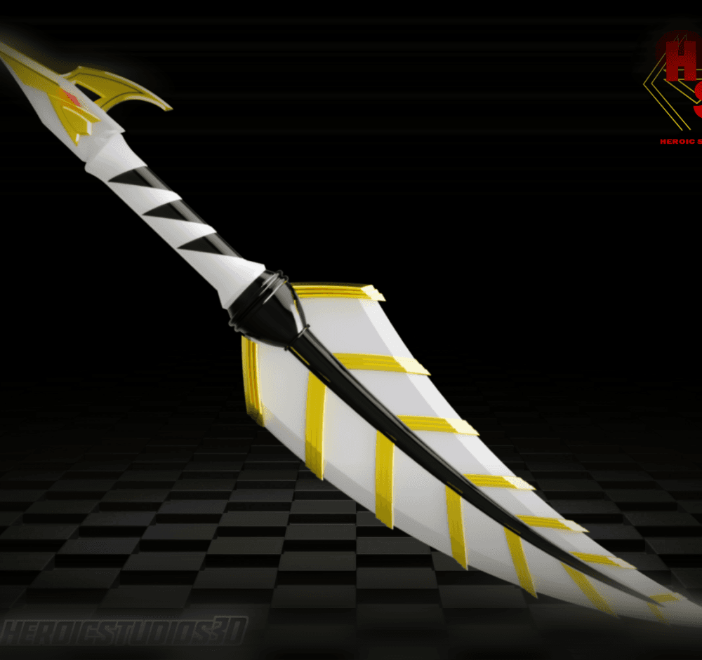 White Drago Sword 3d model