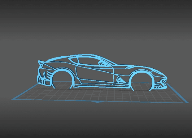 Ferrari - 812 Competition Wall Art 3d model