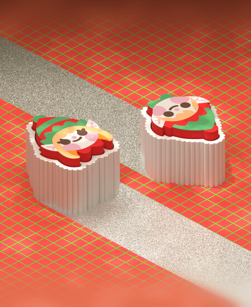 Cute Clicker Christmas Elves Collection | No AMS | Print-in-place | Support-free 3d model