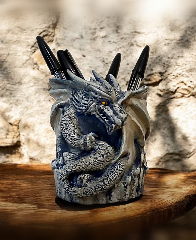 Dragon Pen Pot Holder 3d model