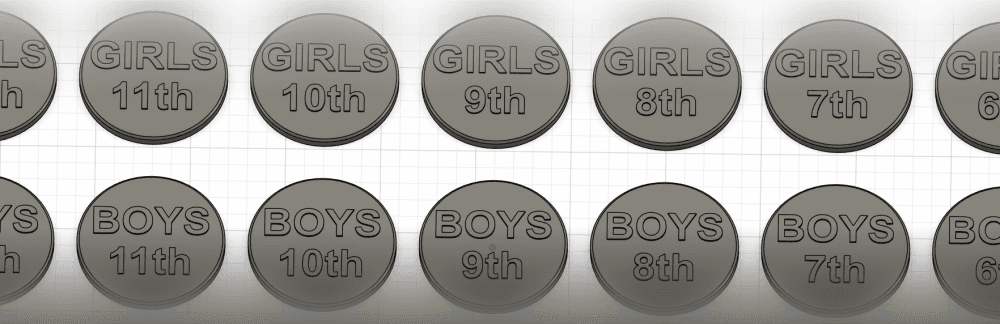 Scavenger Hunt Tokens for Church Students Program 3d model