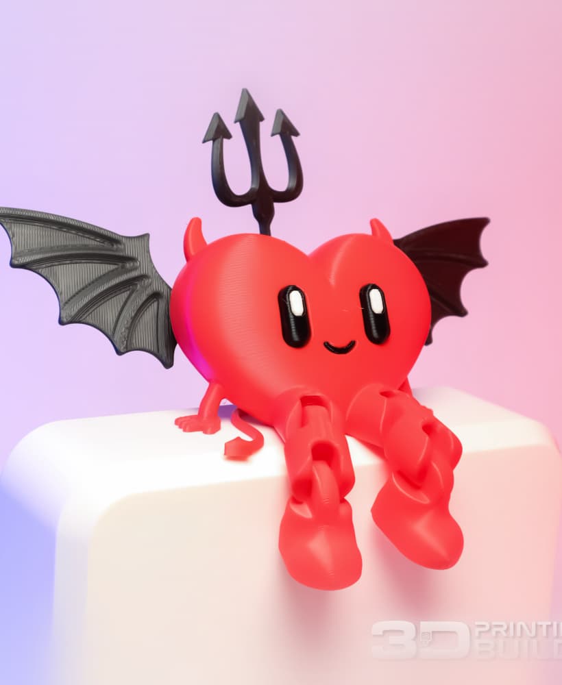 Flexi Devil Heart 3d model