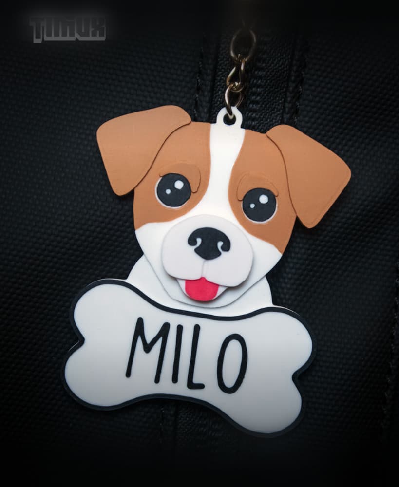 JACK RUSSELL KEYCHAIN SET 3d model