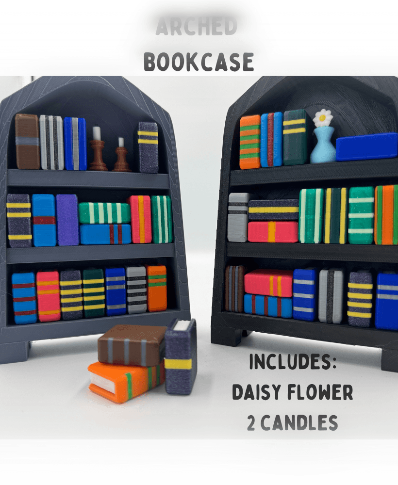 Bookcase with Books and Accessories 3d model
