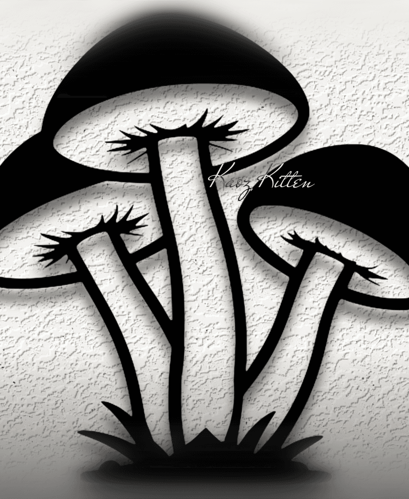 mushrooms garden toadsto wall art home decortl 3d model