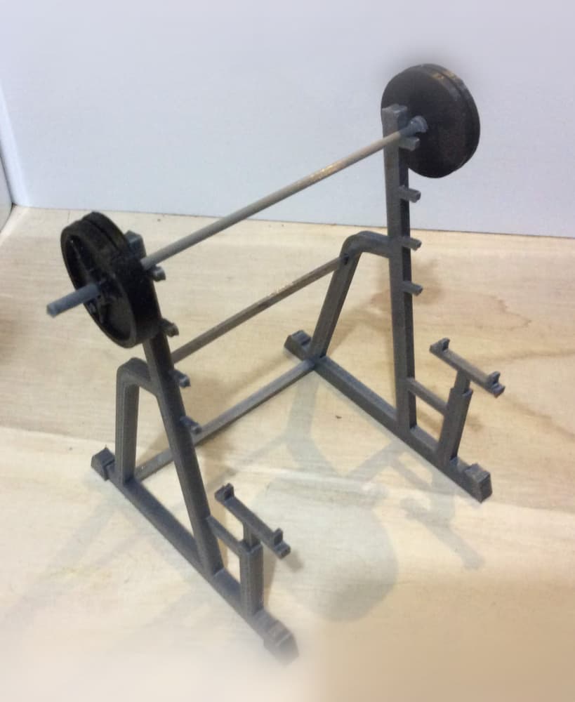 Squat Rack (1:18 scale) 3d model