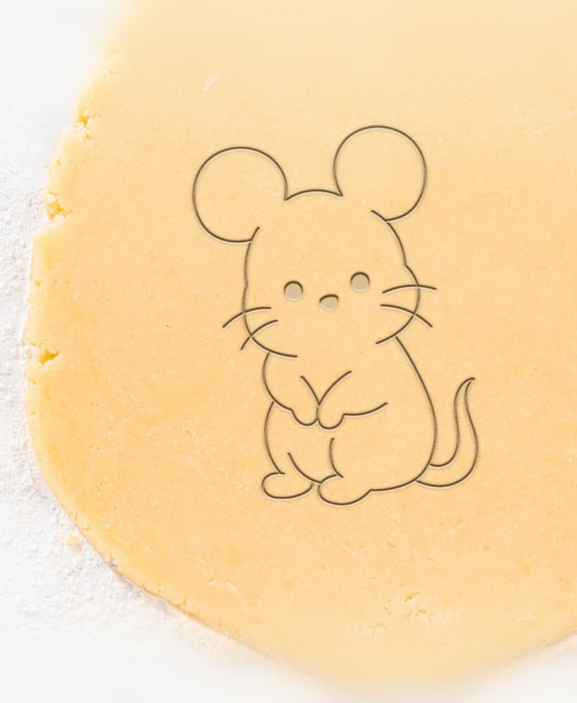 Mouse Cookie Cutter, Biscuit Cutter 3d model