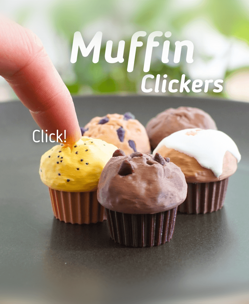 Muffin Clickers - Ludo Toy - Muffin fidgets 3d model