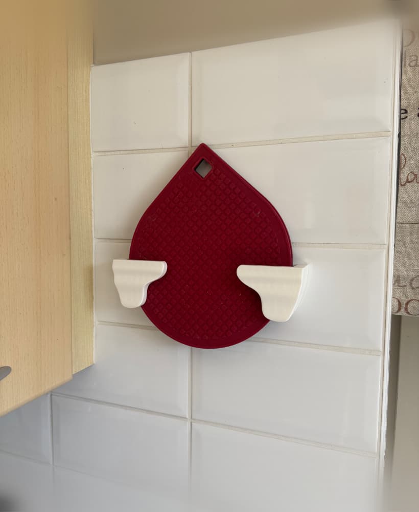Wall Trivet Twin Mount 3d model