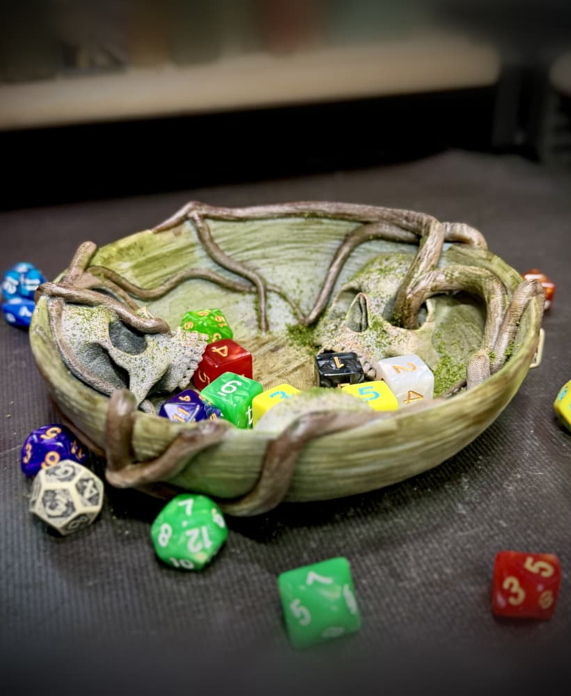 Skull dice bowl 3d model