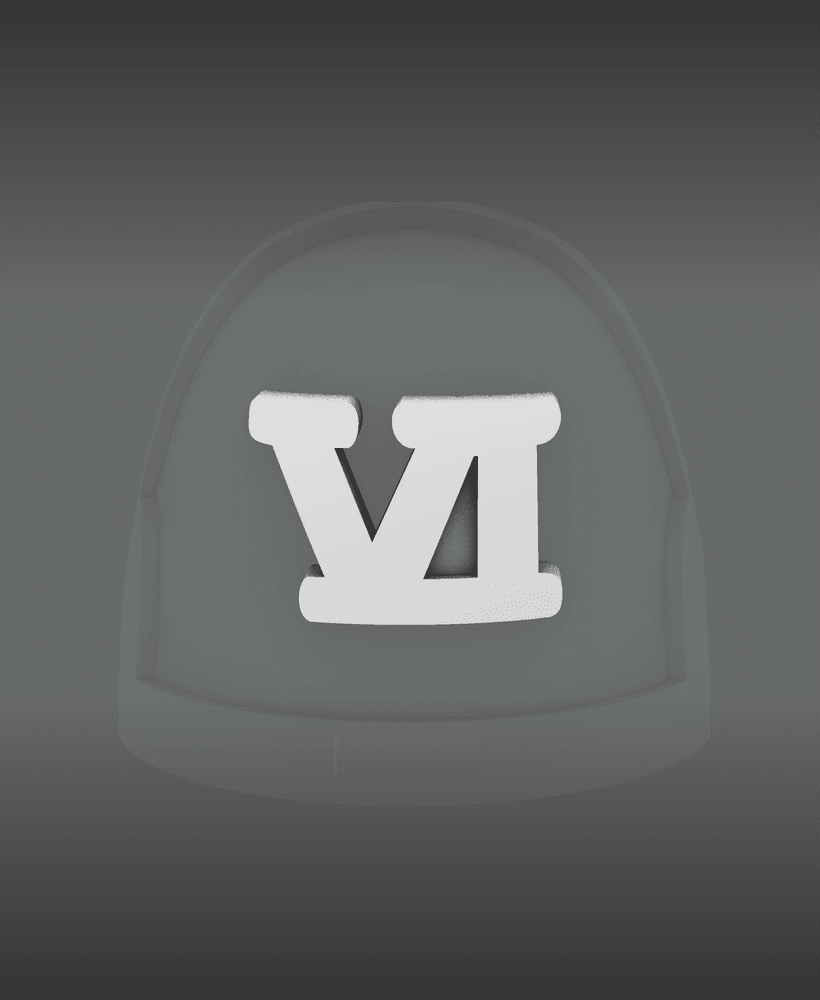 Space Knights V10R Standard Roman Numeral 06 Shoulder Symbols 3d model