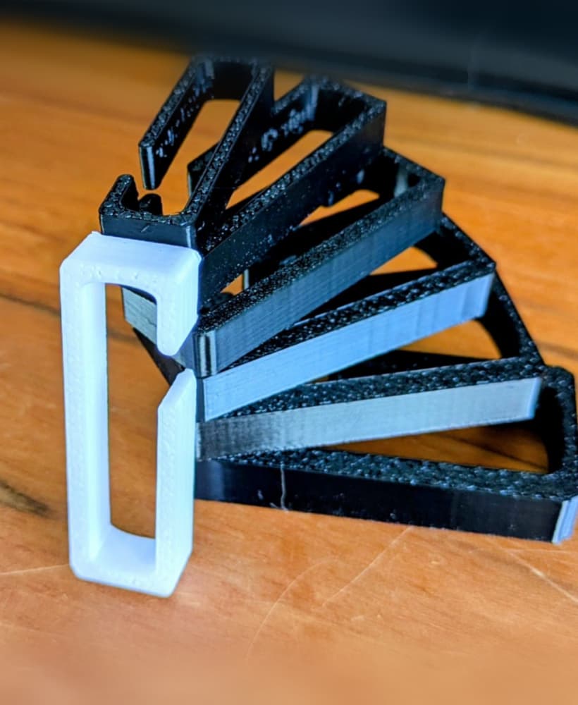 Open Belt Keeper Clip | 6 Sizes (35-50 mm) 3d model