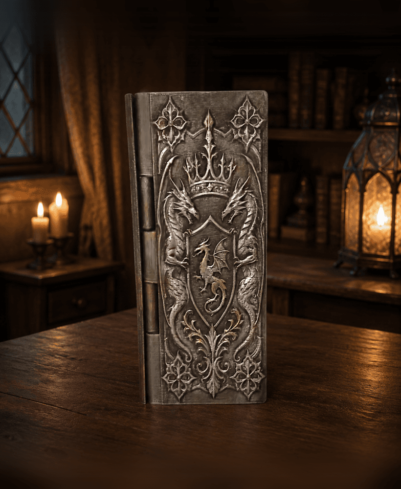 Gothic Dragon Crest Pen & Pencil Box 3d model