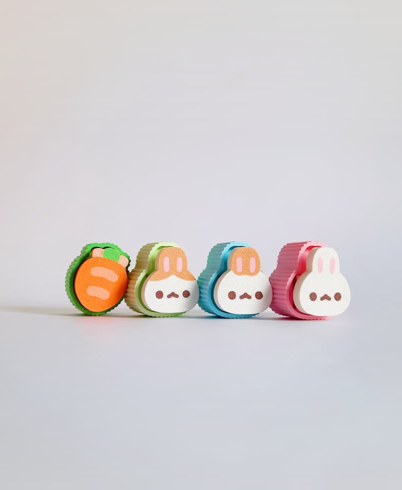 Cute Clicker Bunny Collection | No AMS | Print-in-place | Support-free 3d model
