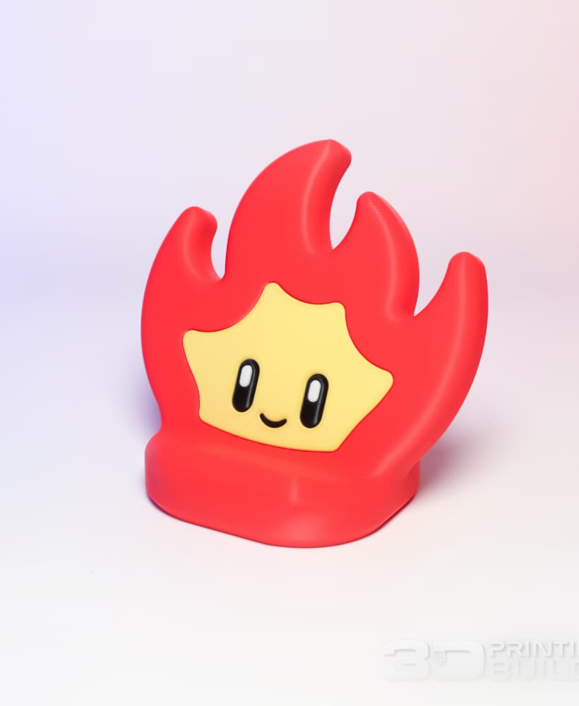 Kawaii Fire Phone Holder - Single Body.STL 3d model
