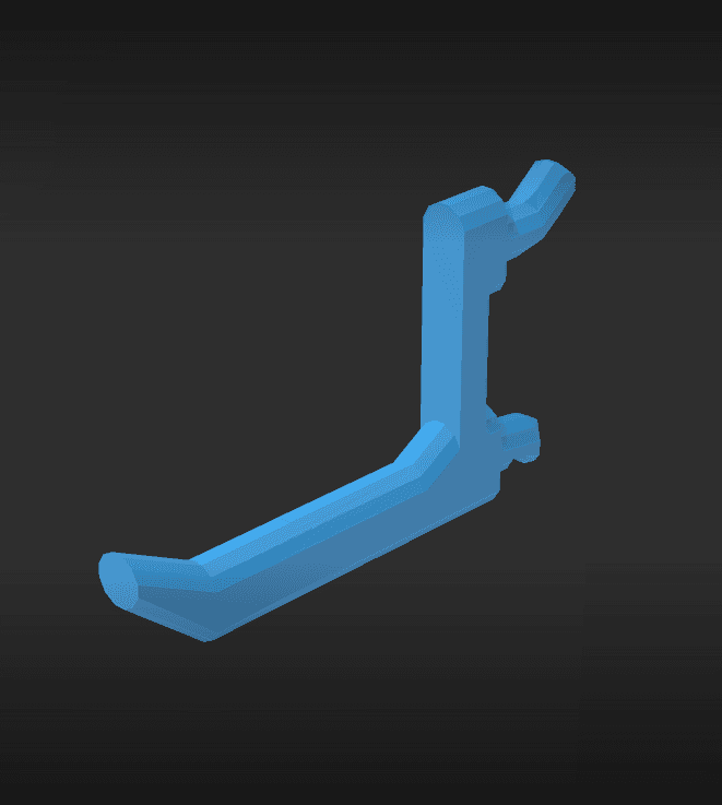 45 mm, Pegboard Click Hook 3d model