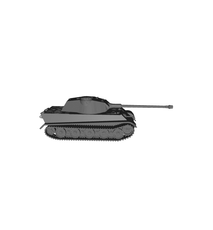 1/48 Scale German PzKpfw Tiger II Ausf B Porsche turret.stl 3d model