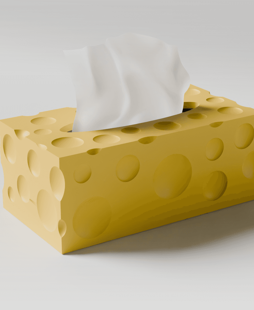 cheese tissue box 3d model