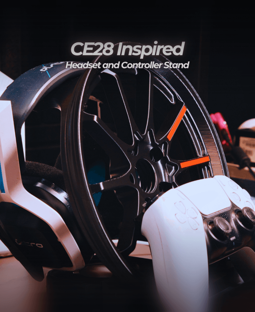CE28 Inspired Headset & Controller Stand 3d model