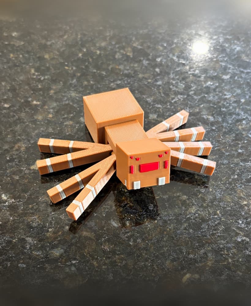 Spider fully articulated 3d model