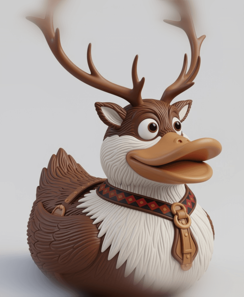 Antlered Companion Duck 3d model