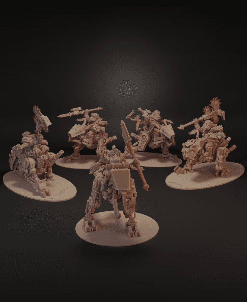 Ork Dread Riders 3d model