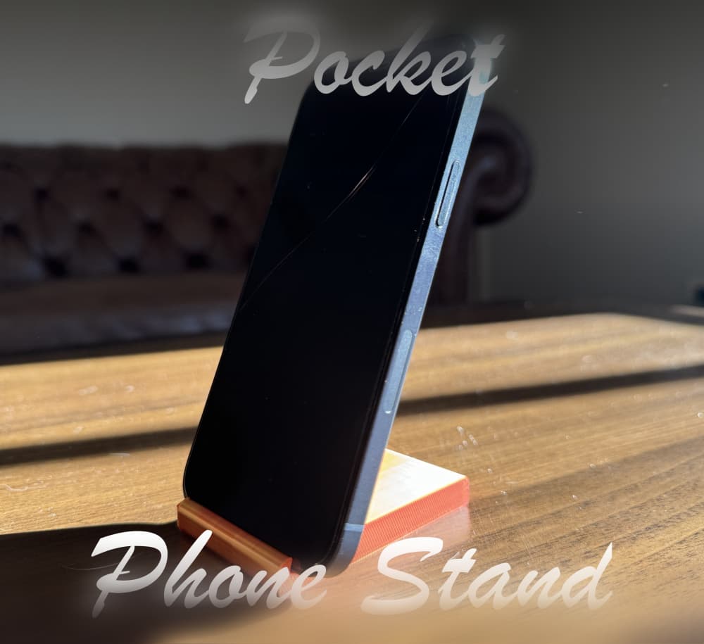 Pocket Phone Stand 3d model