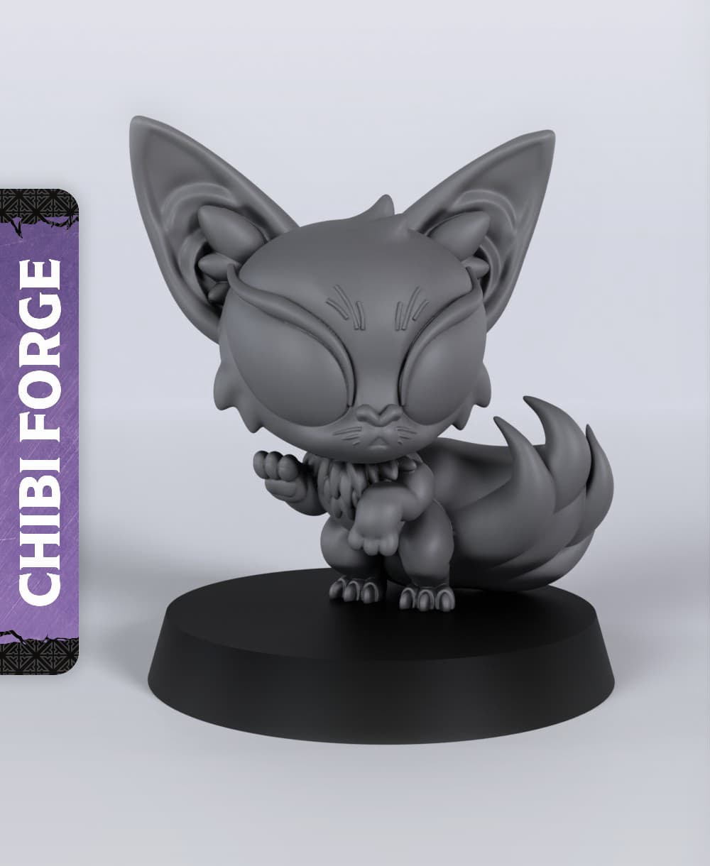 Fennec Fox - With Free Dragon - 5e DnD Inspired for RPG and Wargamers 3d model