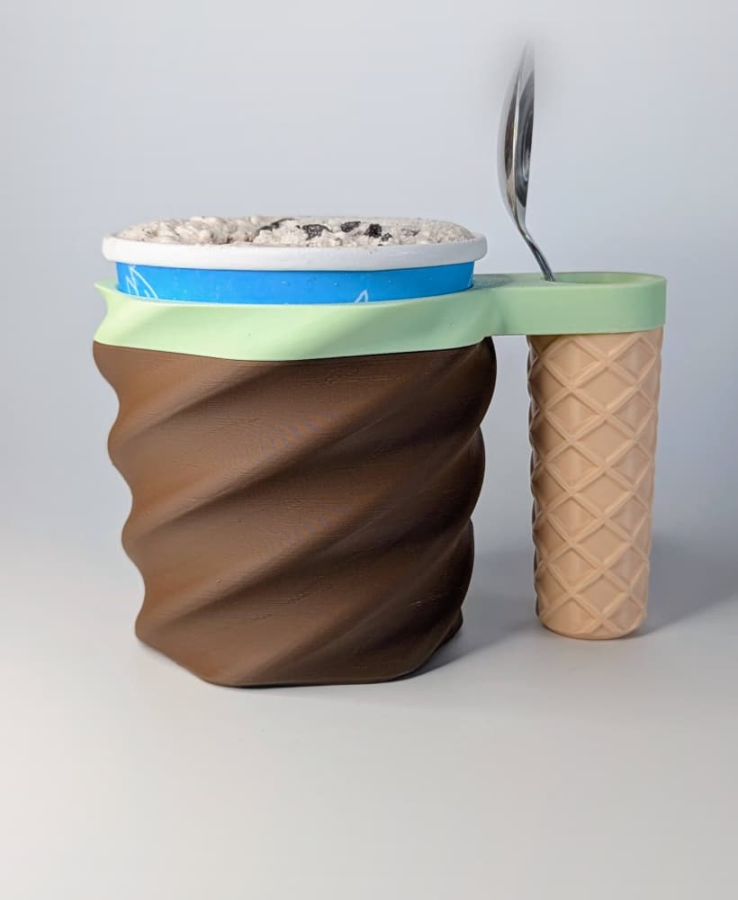 Ice Cream Pint Holder - Insulated, Mix & Match, Multicolor - Commercial Version 3d model