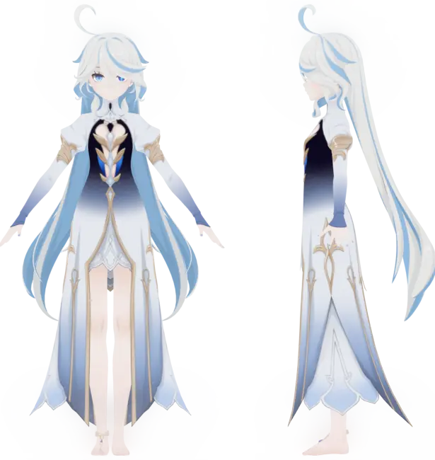 Genshin Impact Focalors 3d model
