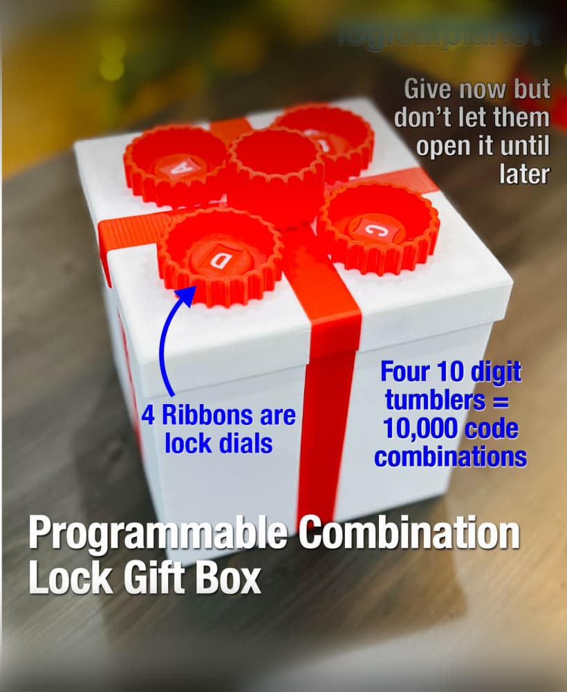 Programmable Combination Lock Gift Box 3d model