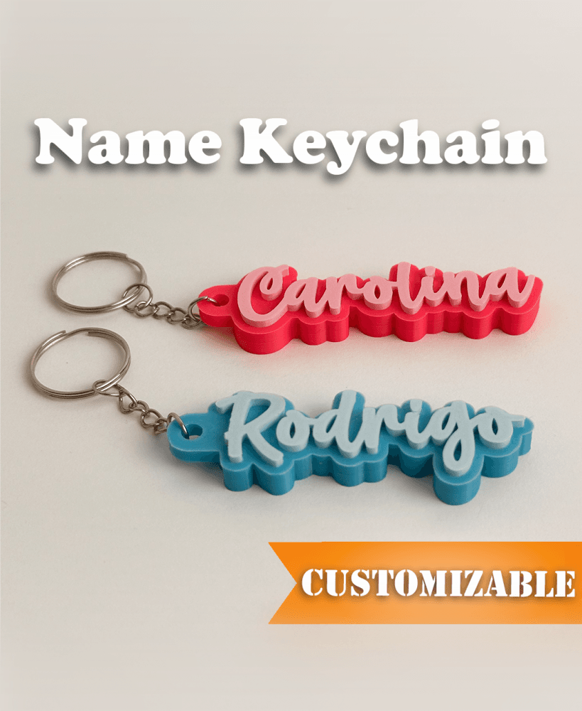 Name Keychain 3d model