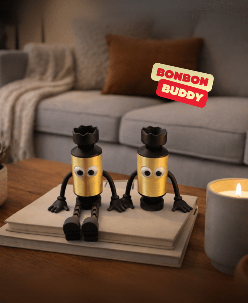 BONBON BUDDY ARTICULATED / SILVESTER DECOR / PARTY DECOR / SMALL GIFT 3d model