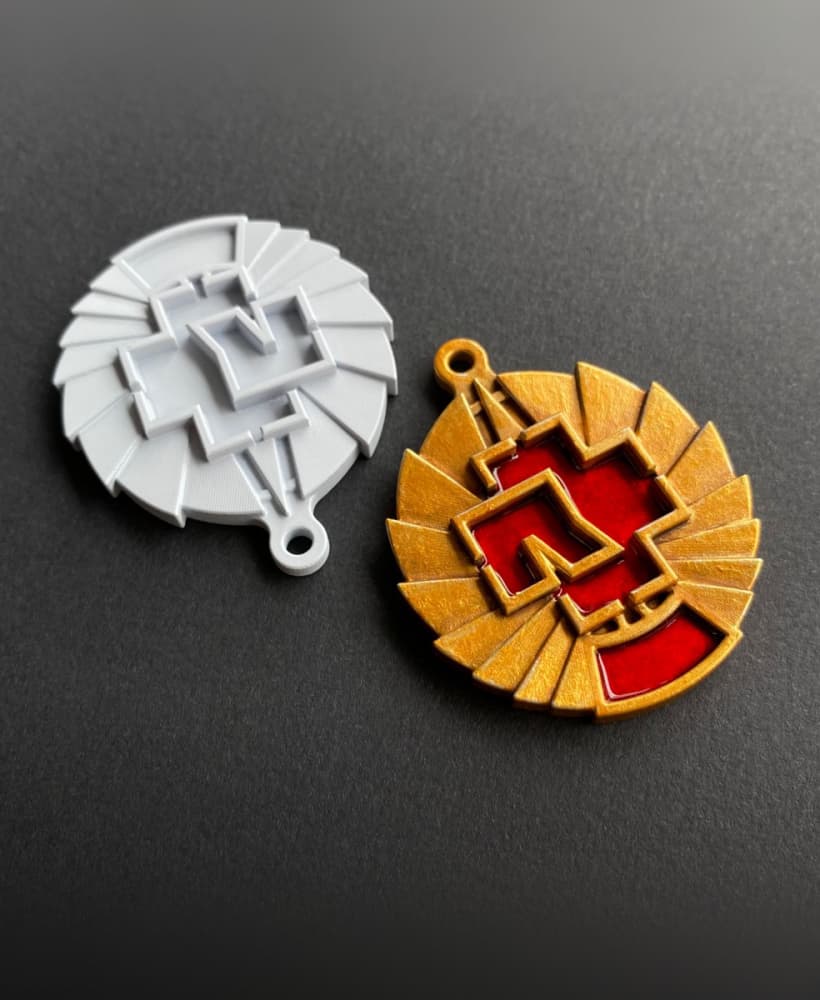 Rammstein Tour 2024 medals 3d model