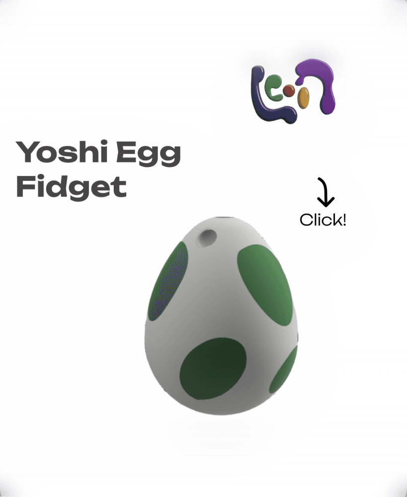 Yoshi Egg Fidget 3d model