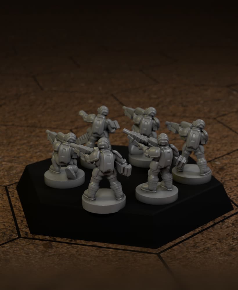 Sniper Infantry for American Mecha 3d model