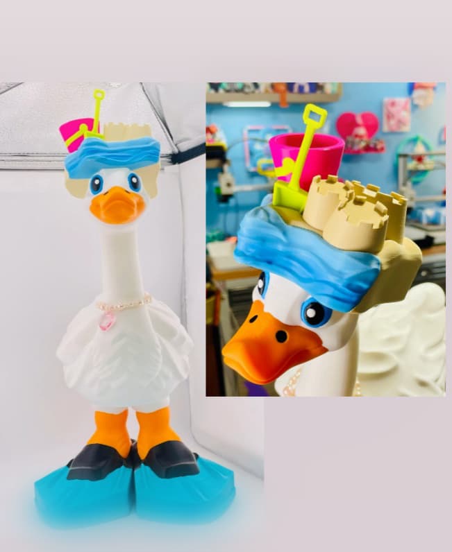 Sandcastle and Flippers Goose Gear for Porch Goose 3d model
