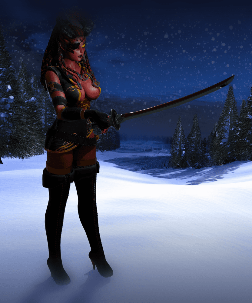 Cute Horned Warrior Character 3d model