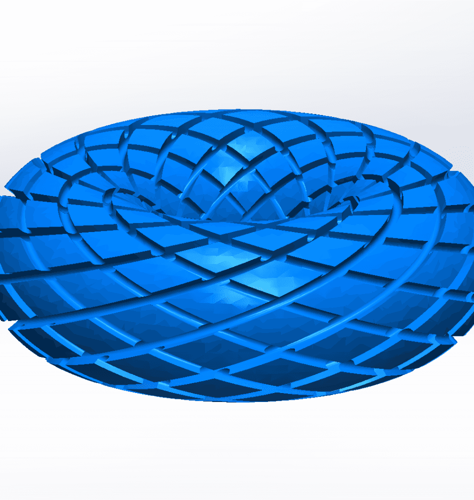 Rodin Coil Torus .STL 60mm. x 21mm. Diameter .STL | iToroid Vortex Generator | Coil 2 x 12 groves 3d model