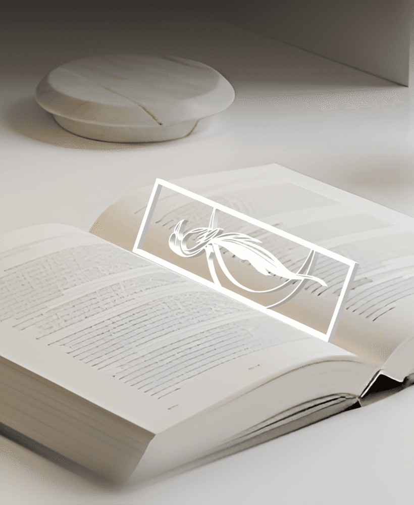 Moon And Bird Bookmark, Creativity Bookmark, Gift Idea 3d model